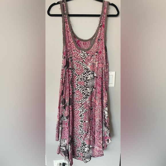 Free People High Low Flowy Printed Midi Dress - Picture 4 of 6